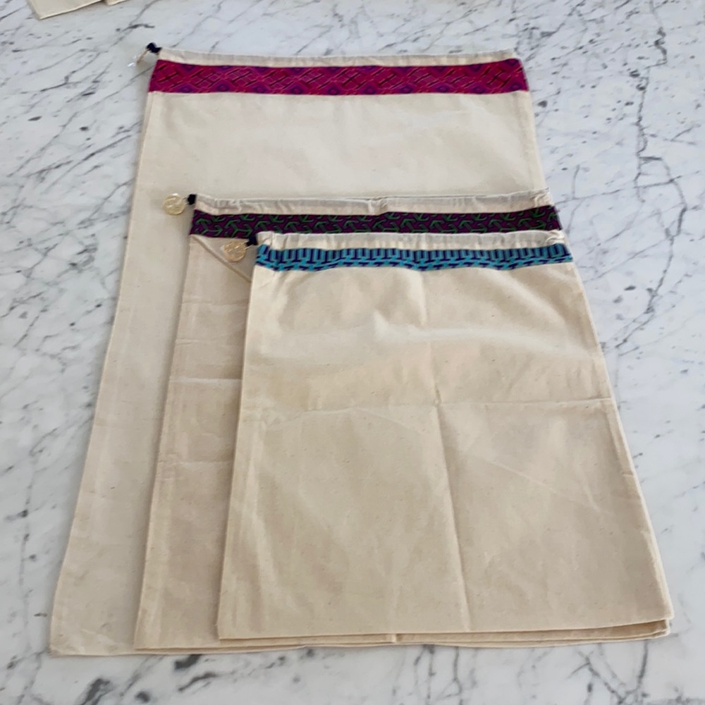 Tory Burch Set of 3 Dust Bag Covers New